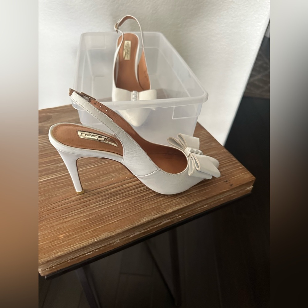 Halogen Shoes | Halogen Halila-Lea White Leather Pumps Size 6
